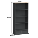 Corona Charcoal DVD Rack