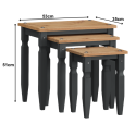 Corona Charcoal Piccolo Nest of Tables