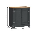 Corona Charcoal 2 Door Cupboard