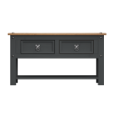 Corona Charcoal 2 Drawer Coffee Table