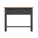 Corona Charcoal 2 Drawer Console Table