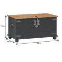 Corona Charcoal Blanket Box