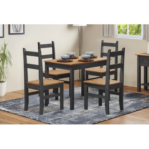 Corona Charcoal Budget Dining Set