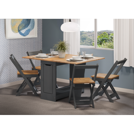 Corona Charcoal Butterfly Dining Set