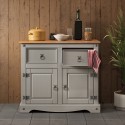 Corona Grey Wax 2 Door Sideboard