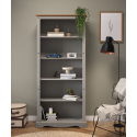 Corona Grey Wax Large Bookcase