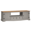 Corona Grey Wax Large Widescreen TV Unit