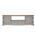 Corona Grey Wax Large Widescreen TV Unit