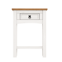 Corona White 1 Drawer Console Table