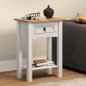 Corona White 1 Drawer Console Table