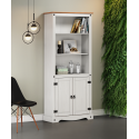 Corona White 2 Door Bookcase