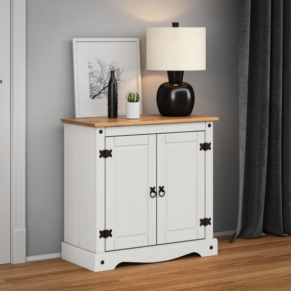 Corona White 2 Door Cupboard