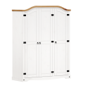 Corona White 3 Door Arch Top Wardrobe