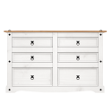 Corona White Low 3+3 Wide Chest