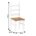 Corona White Pair of Dining Chairs