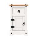 Corona White Narrow Pot Cupboard