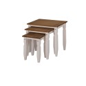 Corona White Piccolo Nest of Tables