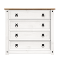 Corona White Small 4 Drawer Chest