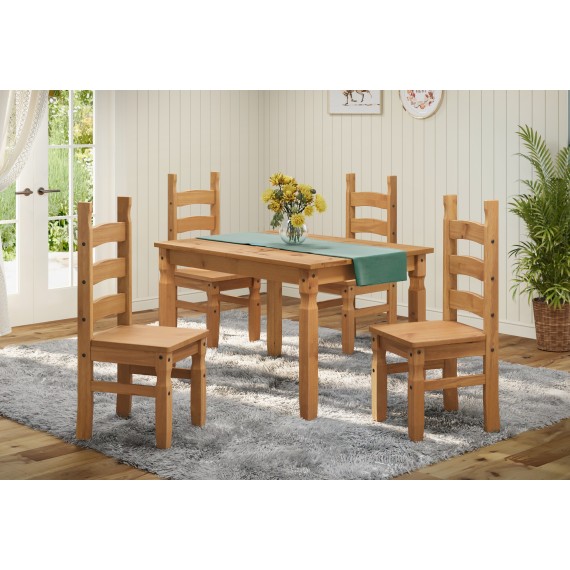 Corona 4'0" Dining Table & 4 Chairs