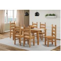 Corona 6'0" Dining Table & 6 Chairs