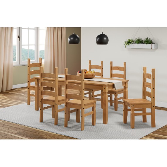 Corona 6'0" Dining Table & 6 Chairs