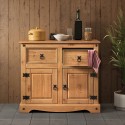 Corona 2 Door 2 Drawer Small Sideboard 