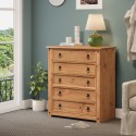 Corona Small 5 Drawer Chest