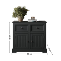 Country Carbon 2 Door Sideboard