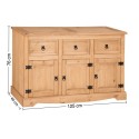 Corona 3 Door 3 Drawer Large Sideboard 