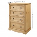 Corona Compact 4 Drawer Chest