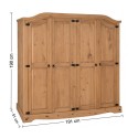 Corona 4 Door Arch Top Wardrobe 