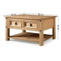 Corona 2 Drawer Coffee Table