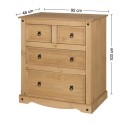 Corona 2 + 2 Drawer Chest