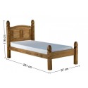 Corona 3'0" Low Foot End Bed Frame