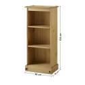 Corona Low Narrow Bookcase