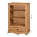 Corona 1 Drawer Bookcase