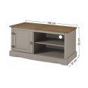 Corona Grey Wax 1 Door Media Unit