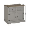 Corona Grey Wax 2 Door Sideboard