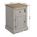 Corona Grey Wax Medium Pot Cupboard