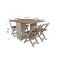 Corona Grey Wax Butterfly Dining Set