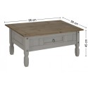 Corona Grey Wax Coffee Table