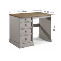 Corona Grey Wax Dressing Table