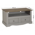 Corona Grey Wax Flat Screen TV Unit