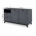 Scandian Grey Sideboard