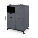 Scandian Grey Sideboard Cabinet