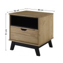 Scandian Bedside Cabinet