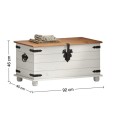 Corona White Blanket Box