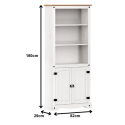 Corona White 2 Door Bookcase